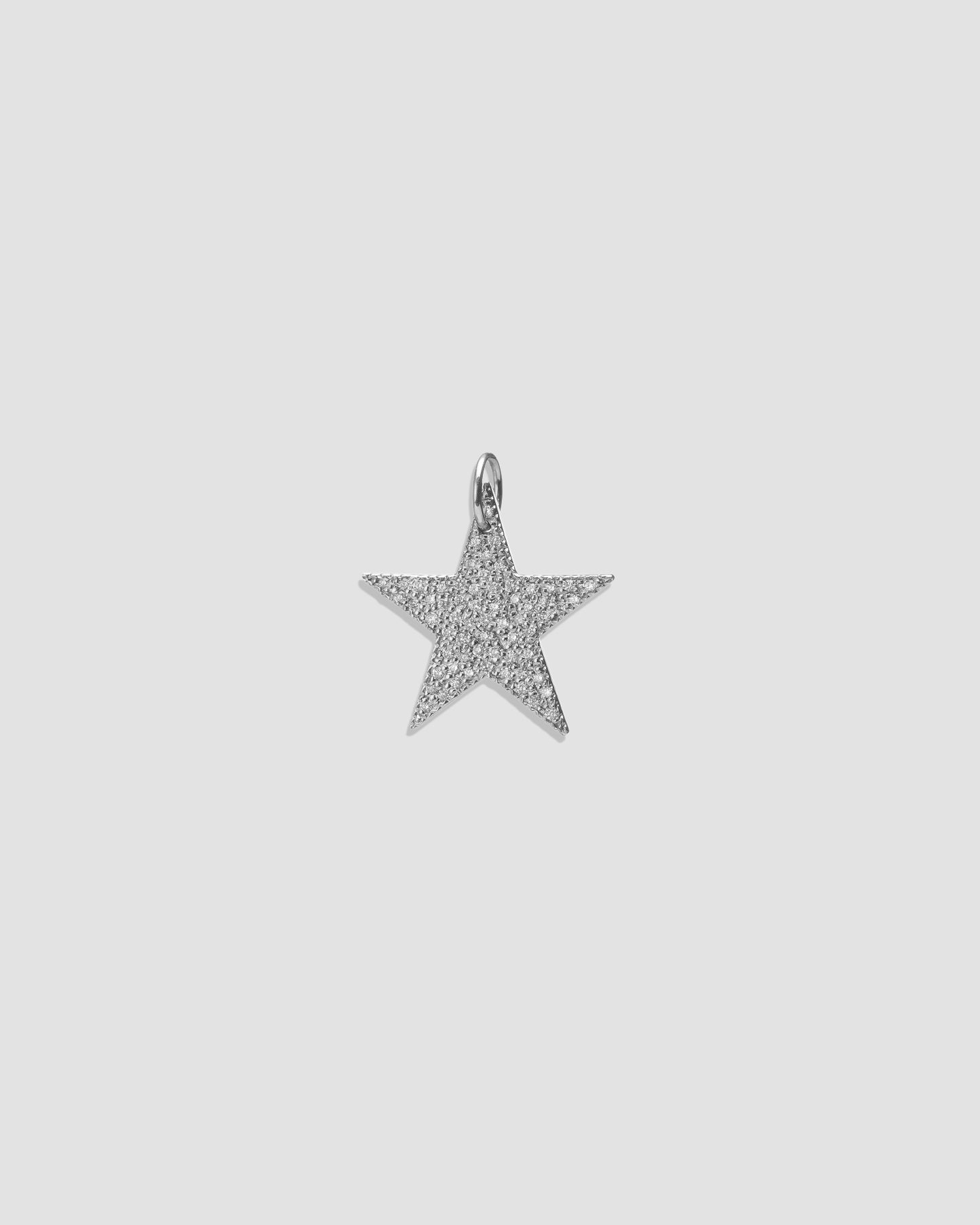Large Star with Pavé White Diamonds
