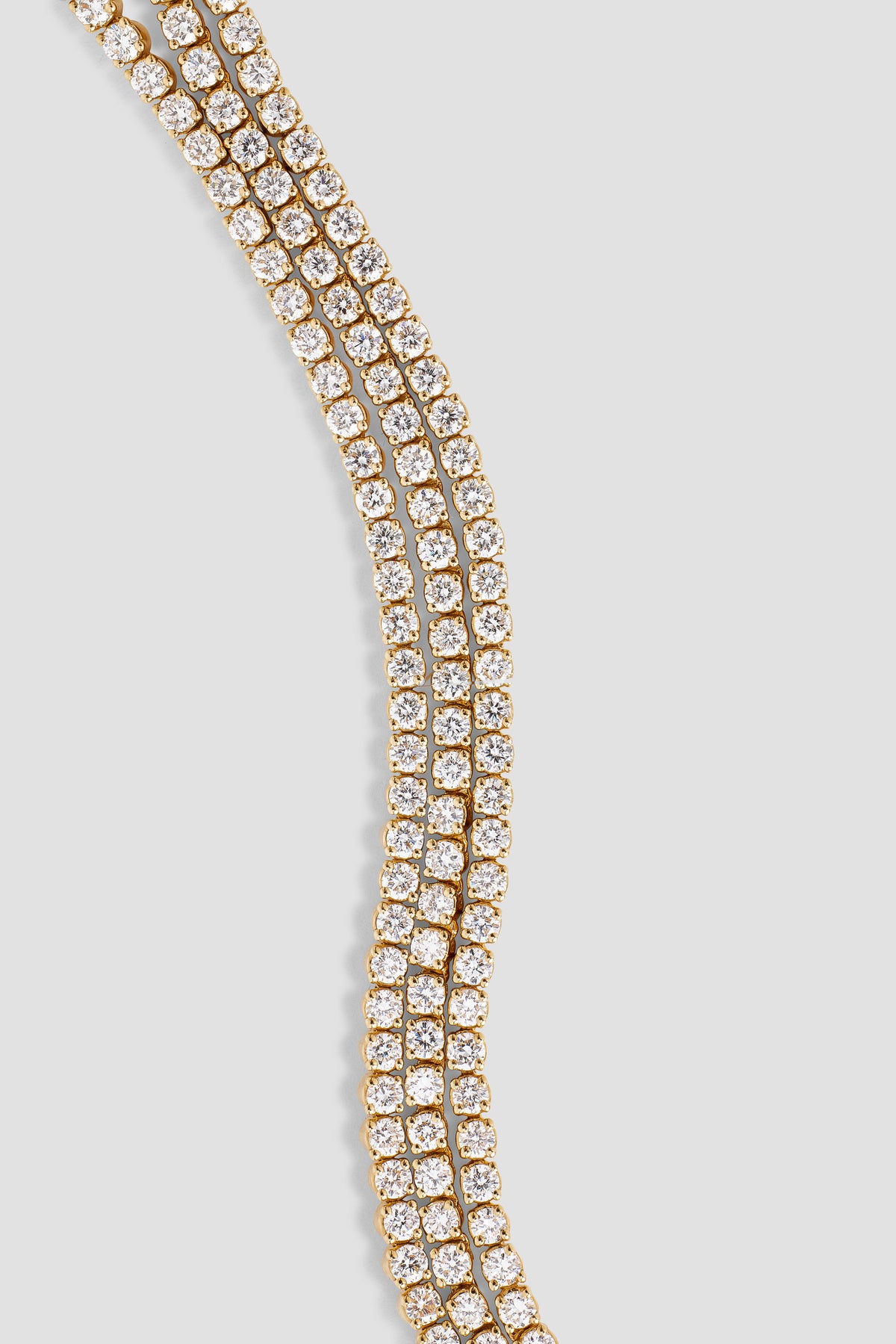 Lab Diamond Round Cut Tennis Bracelet bracelet - styled on model | real gold bracelet for women