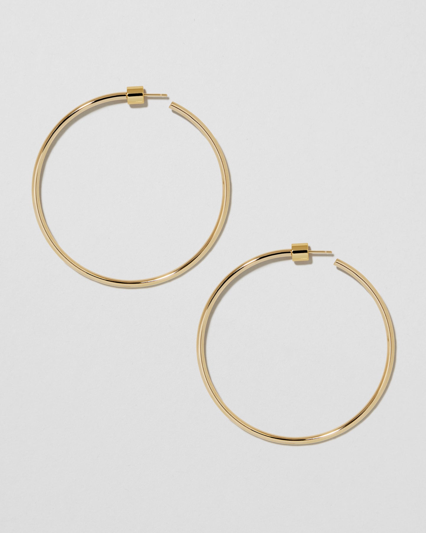 Jennifer Fisher - 2'' Thread Baby Hoops - Yellow Gold