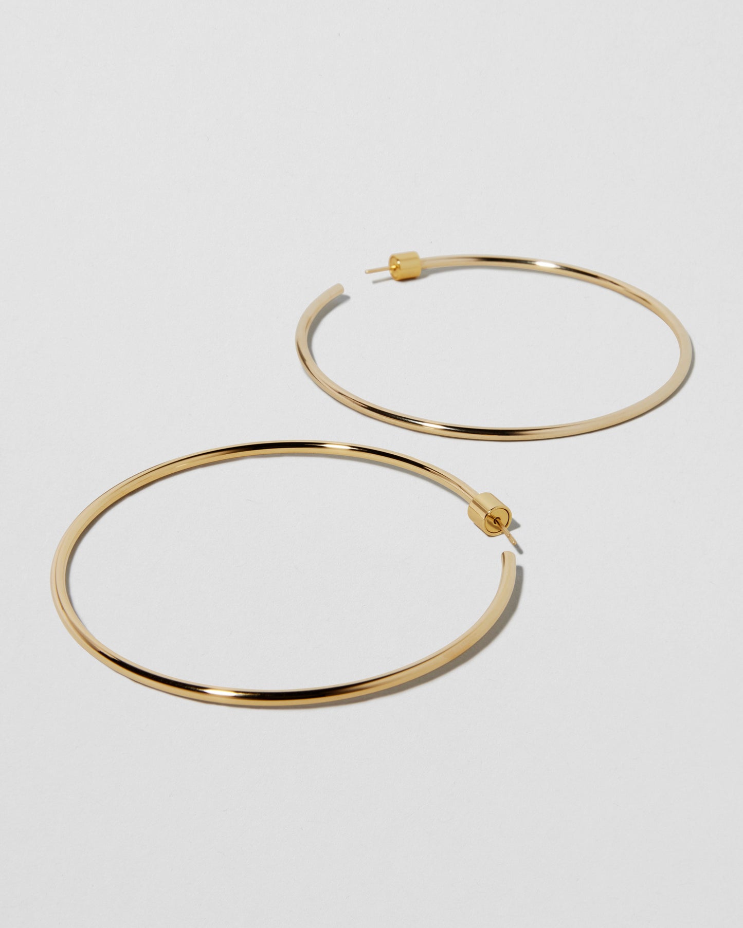 Jennifer Fisher - 2'' Thread Baby Hoops - Yellow Gold