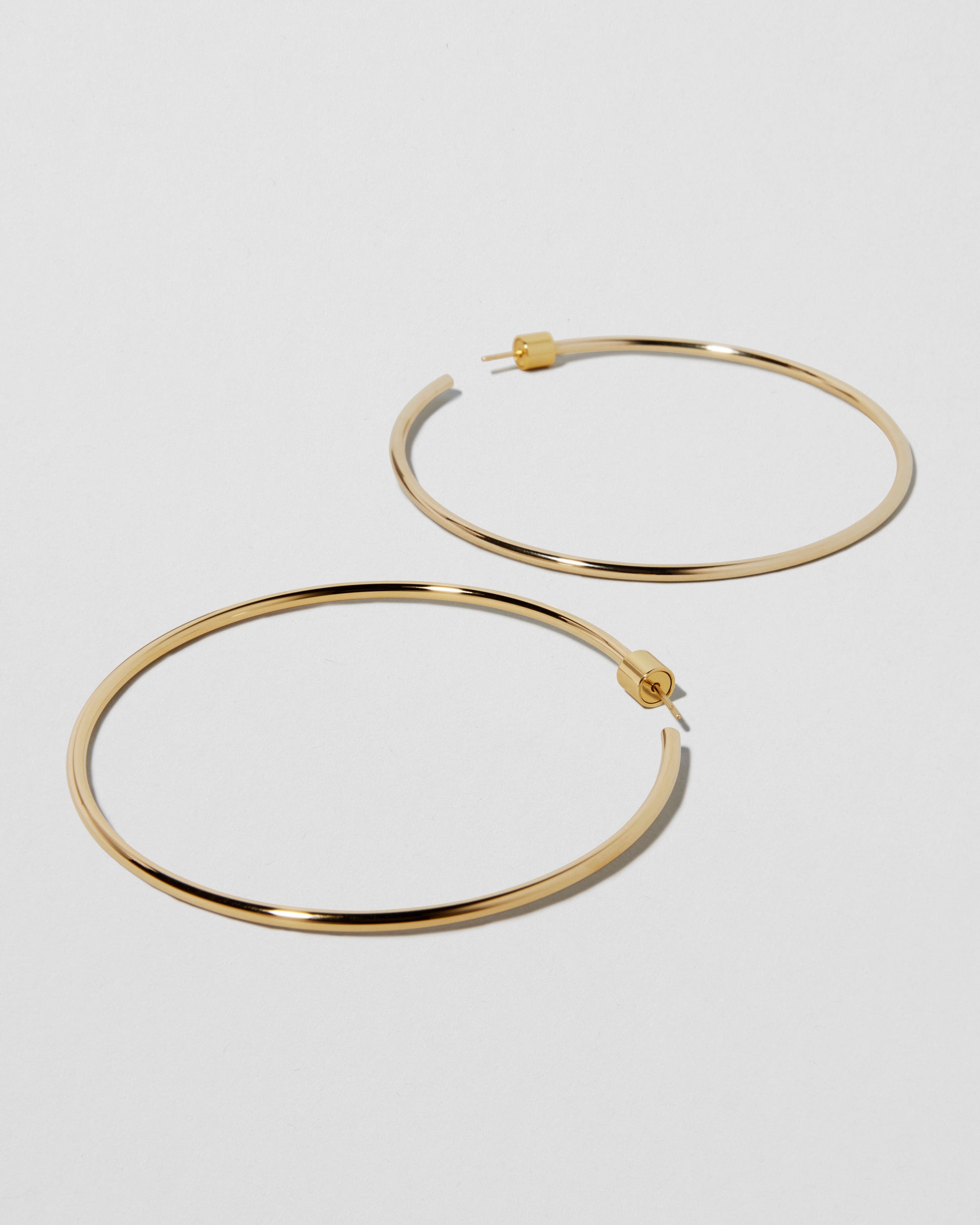 Jennifer Fisher - 2'' Thread Baby Hoops - Yellow Gold