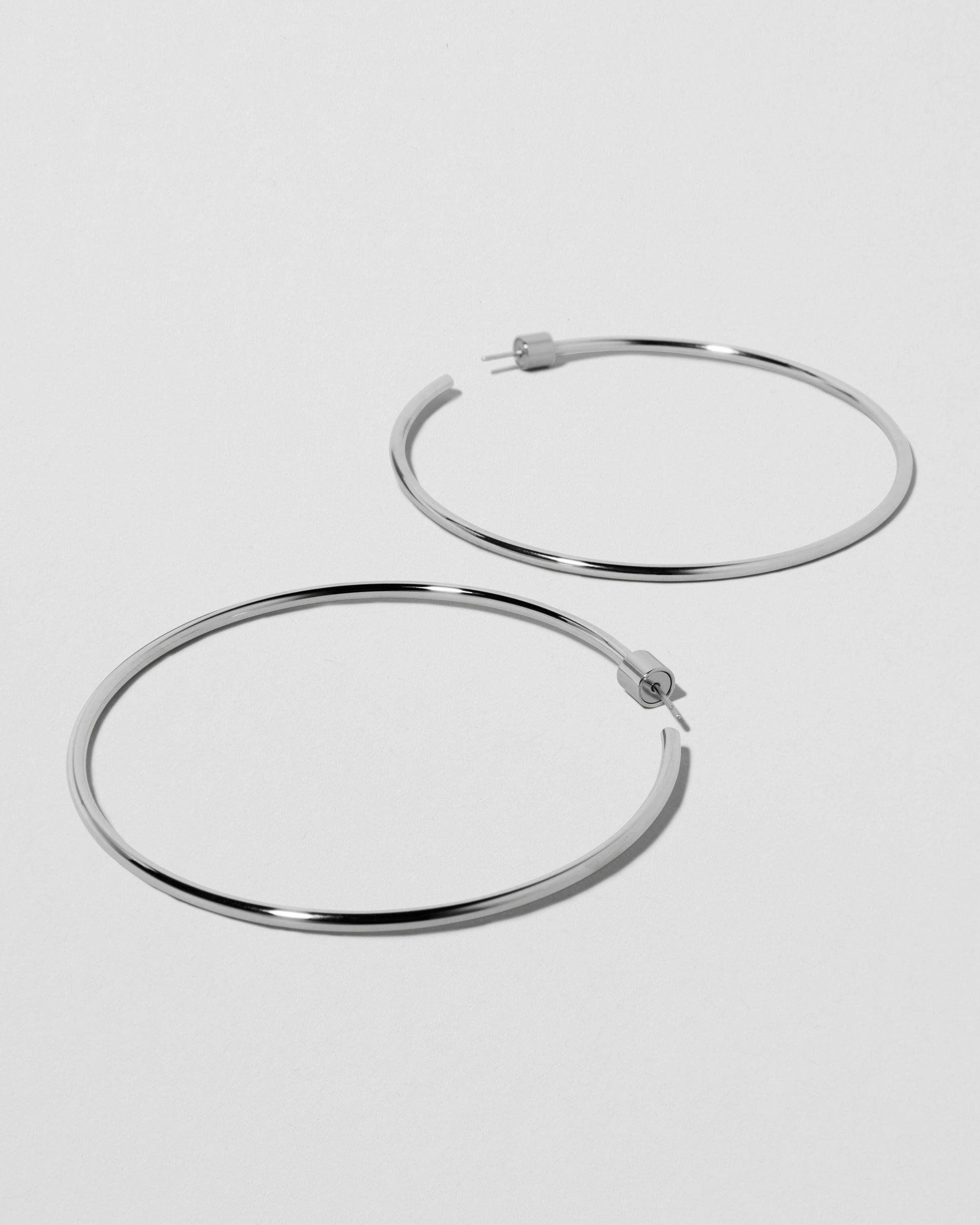 Jennifer Fisher - 2'' Thread Baby Hoops - Silver