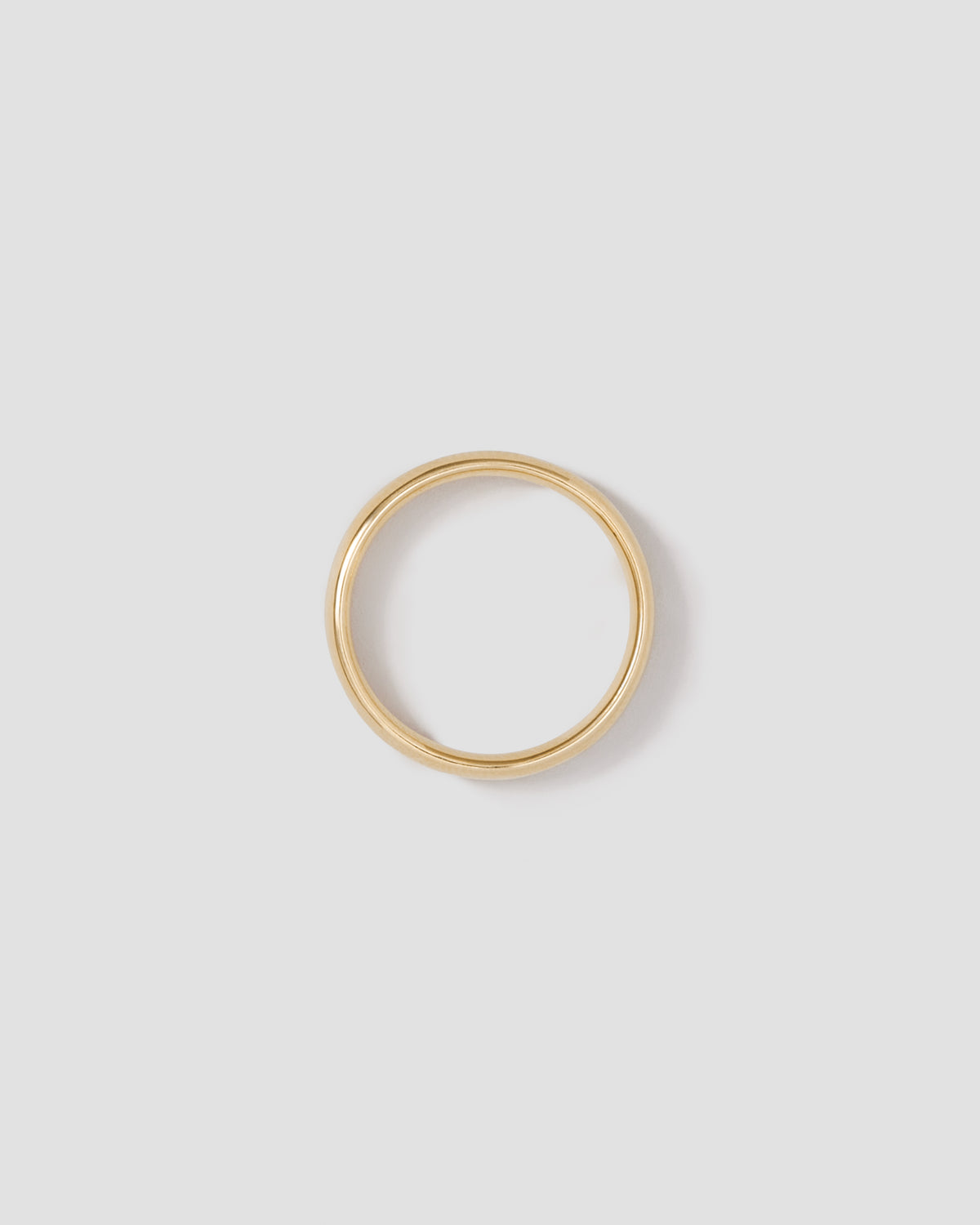 4mm Wedding Band in 18K Yellow Gold ring - styled on model | womens gold rings