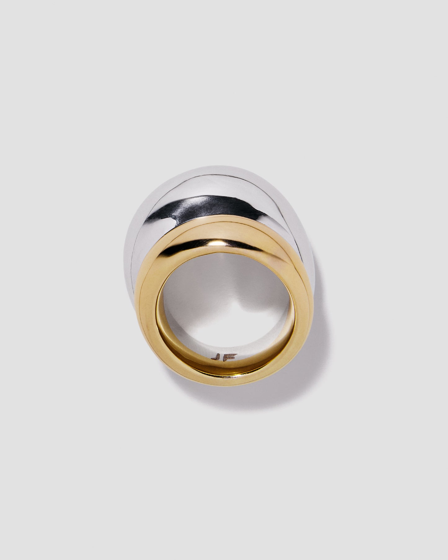 Ring on grey background