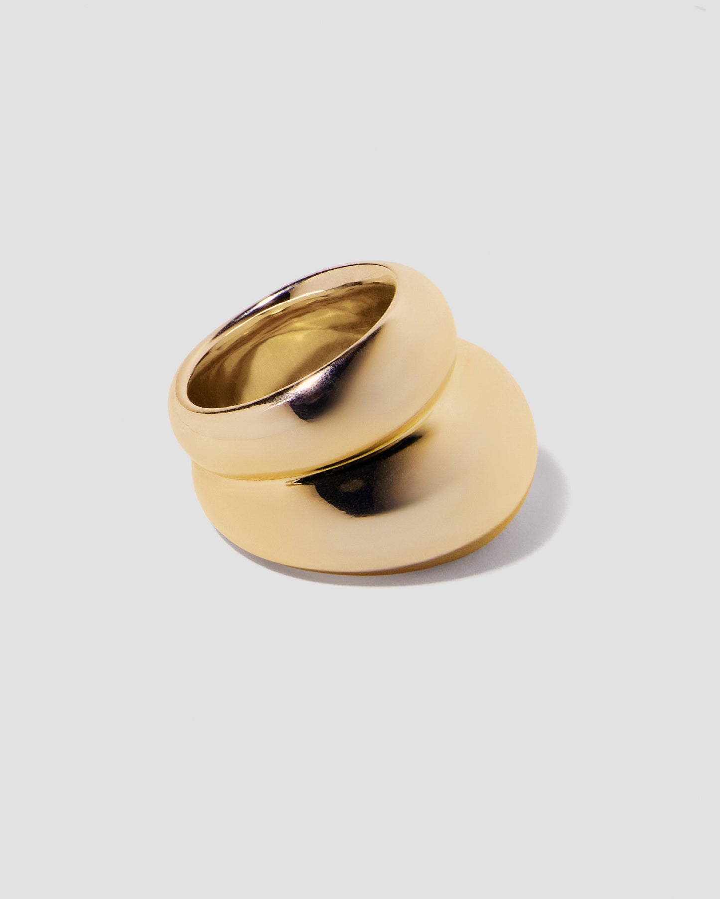 Ring on grey background