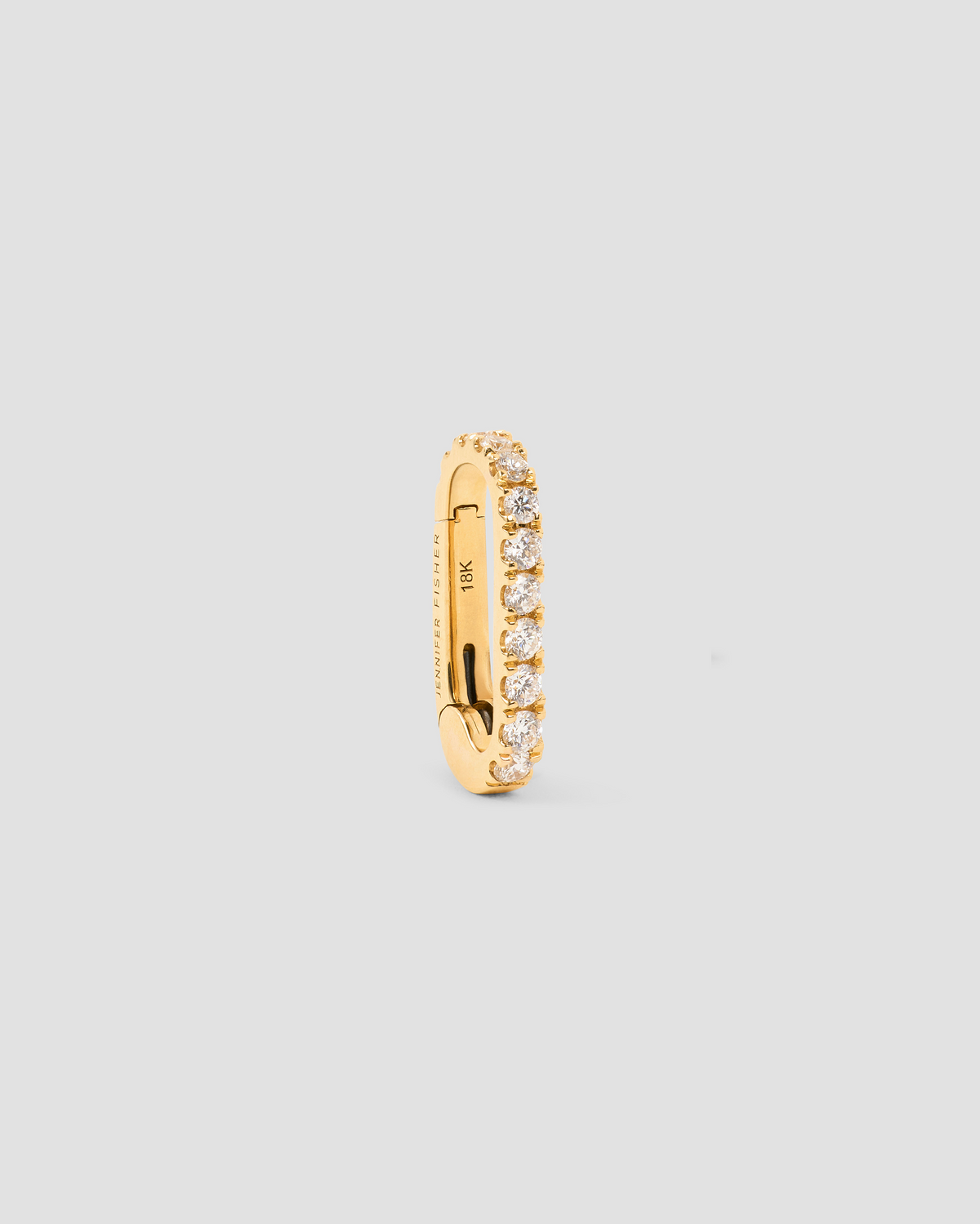 Fisher Link Charm Clasp necklace - worn look | gold charm necklace
