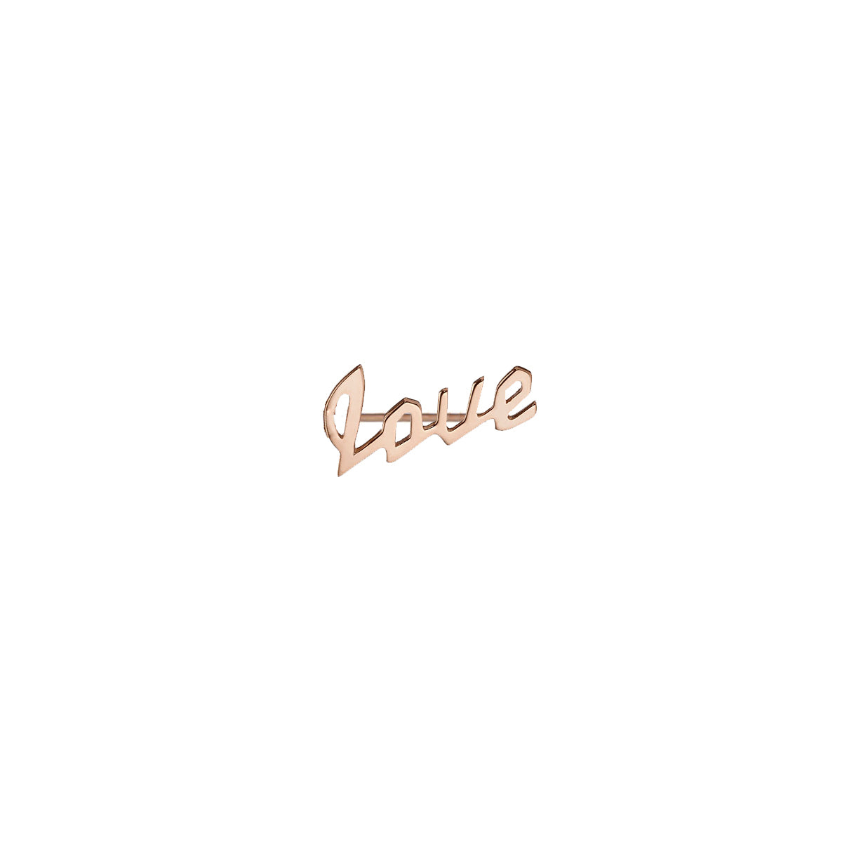JF Custom Script Ear Crawler with 4 Letters
