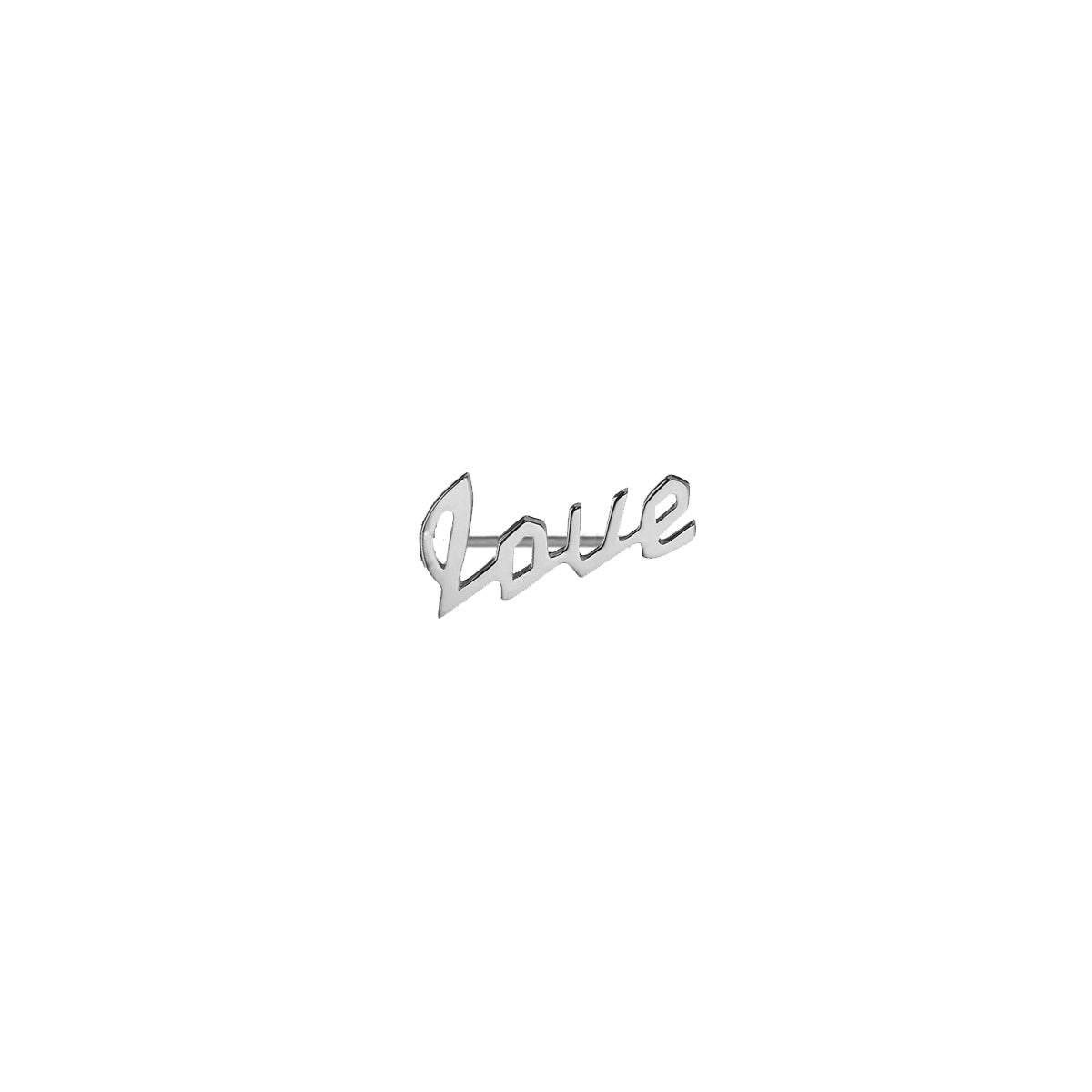 JF Custom Script Ear Crawler with 4 Letters