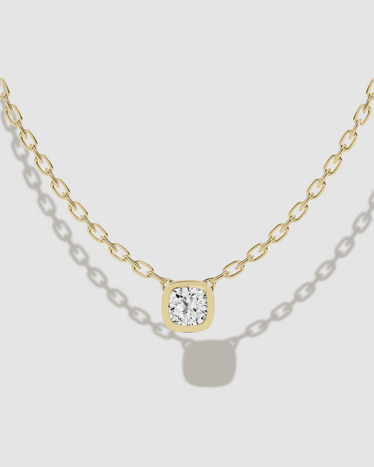 JF Lab - Cushion Cut Solitaire Pendant