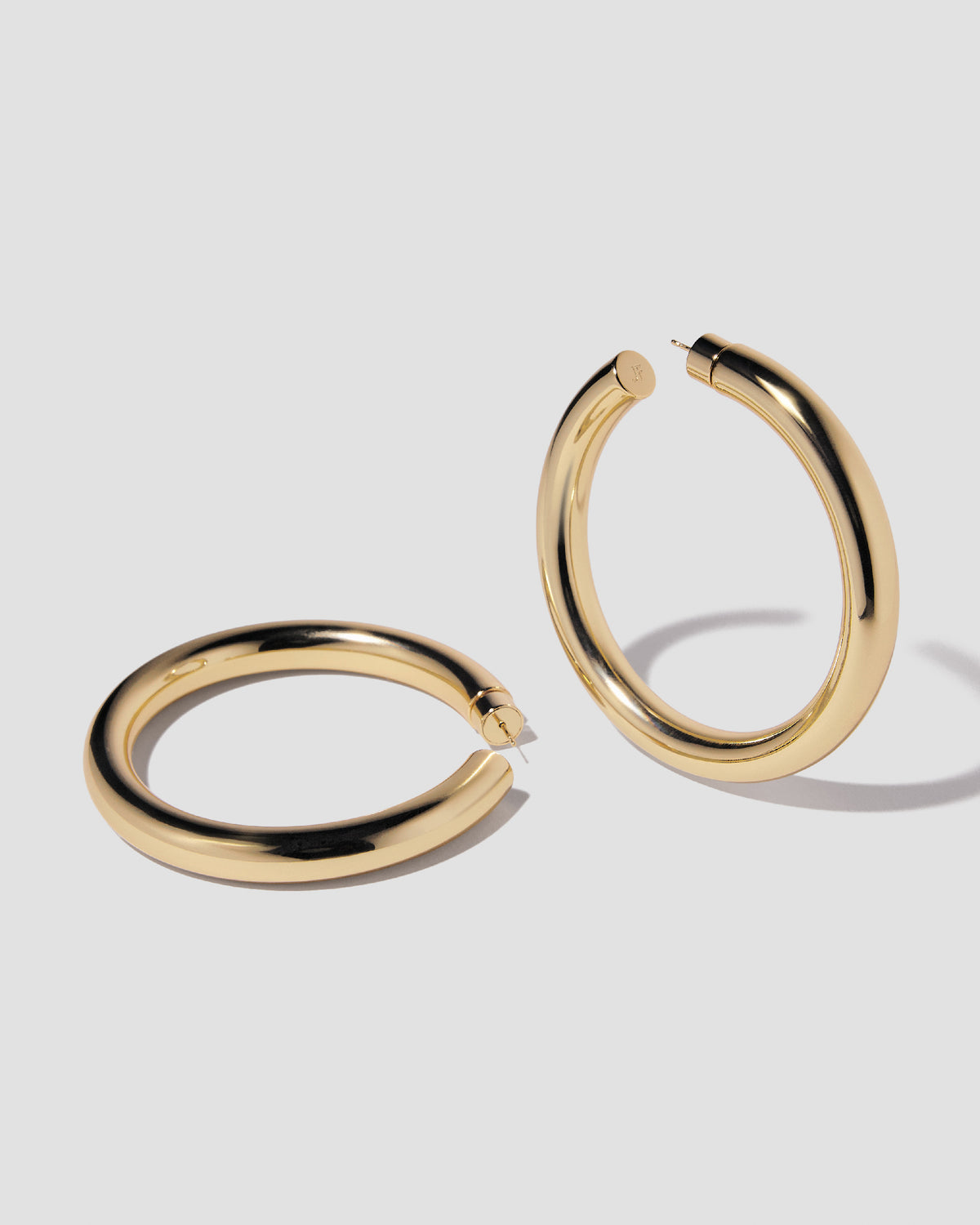 2" Jamma Hoops gold earring - front view | hoop earrings