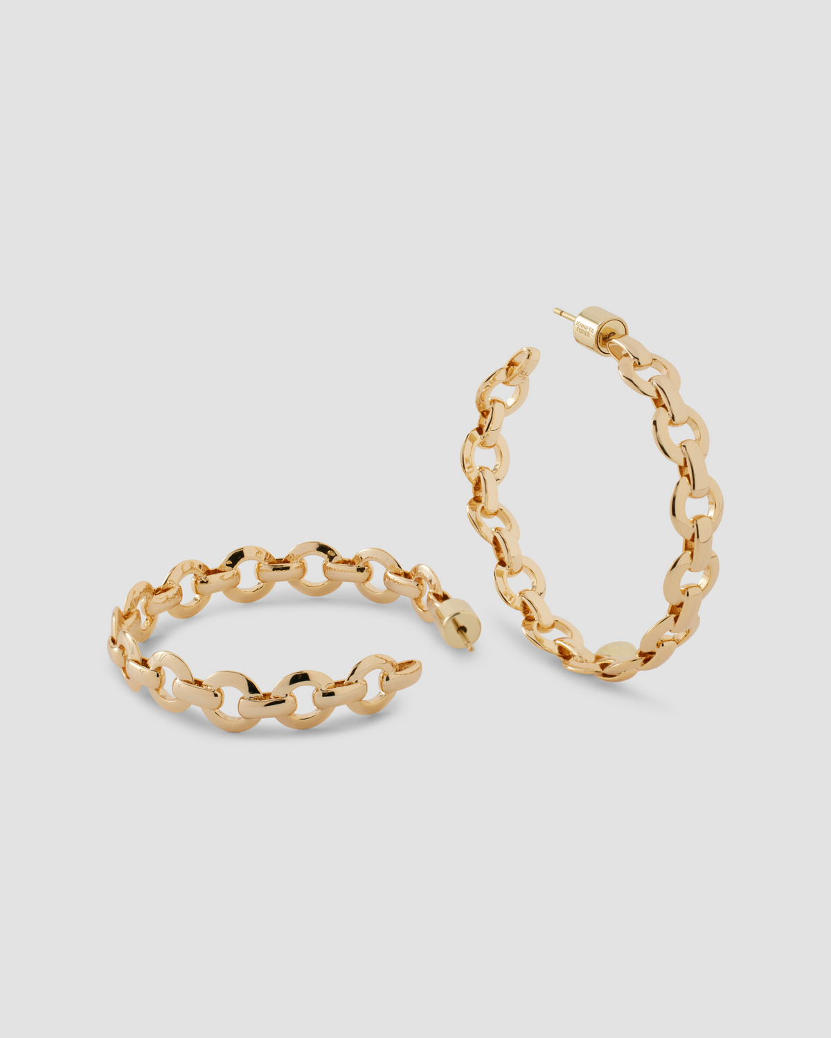 1.5" KDH Baby Hoops earring - front view | gold hoop earrings