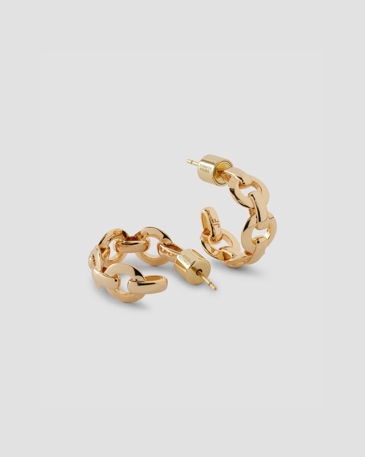 KDH Micro Huggies earring - front view | gold huggie earrings