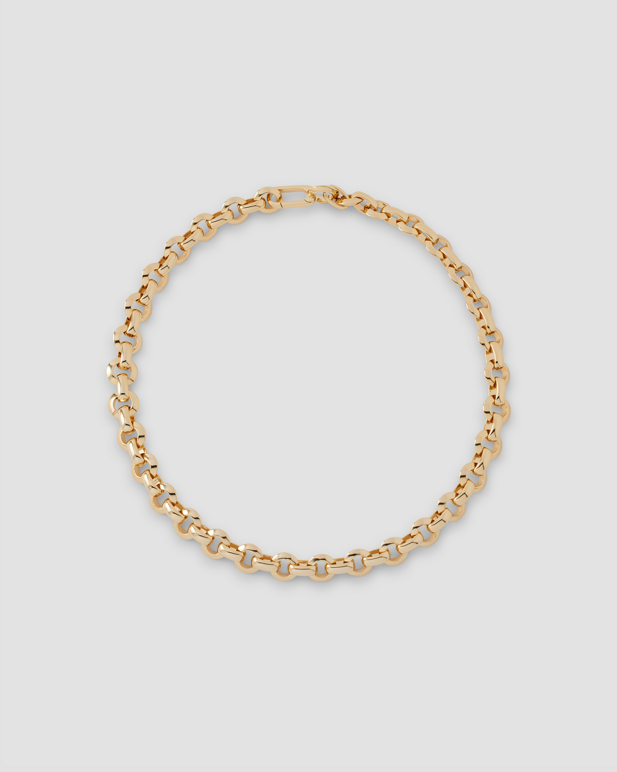 KDH Chain necklace - front view | 14k gold chain