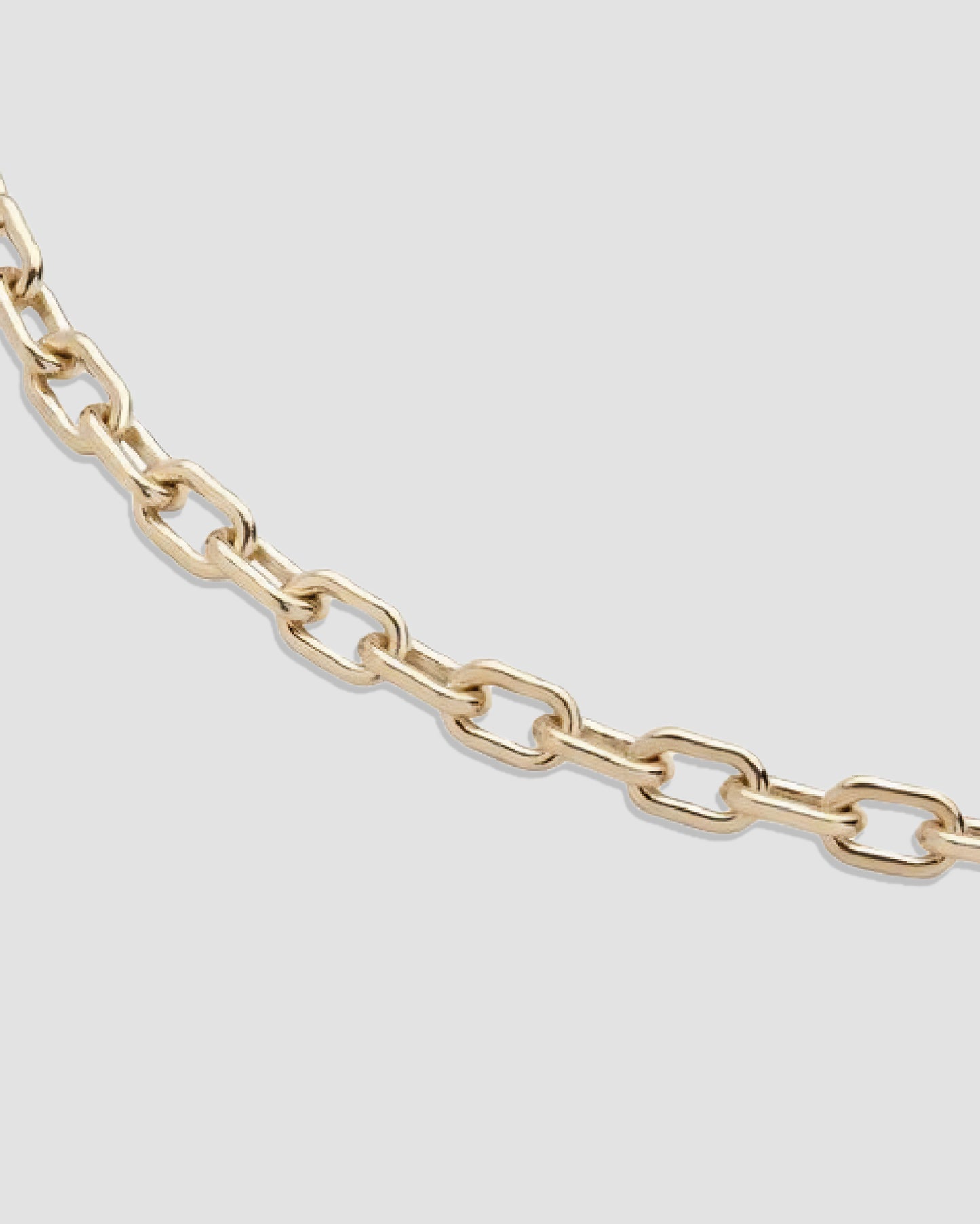 Large Round Link Charm Bracelet