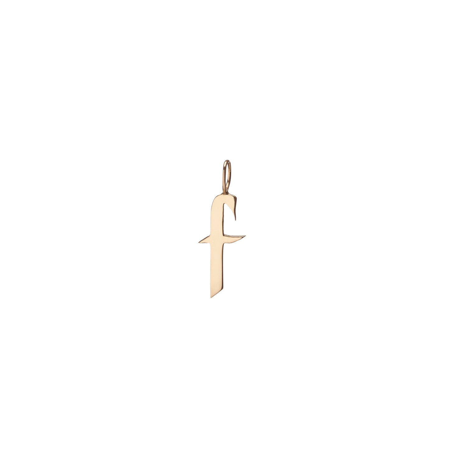 Medium Gothic Letter - 18K Yellow Gold