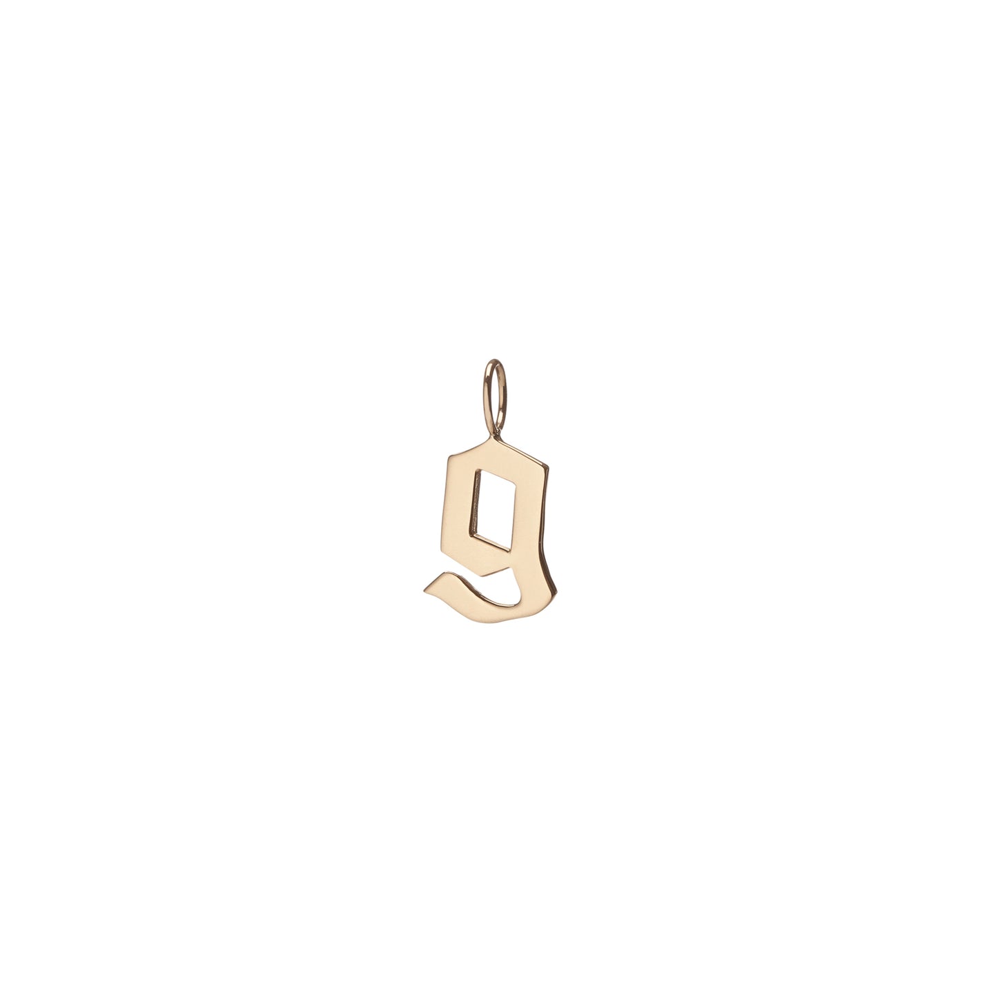Medium Gothic Letter - 18K Yellow Gold