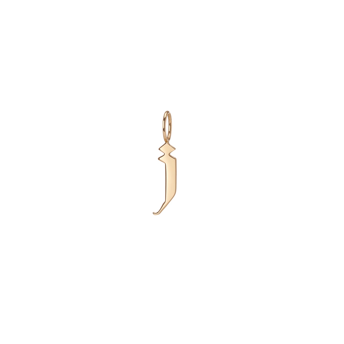 Medium Gothic Letter - 18K Yellow Gold