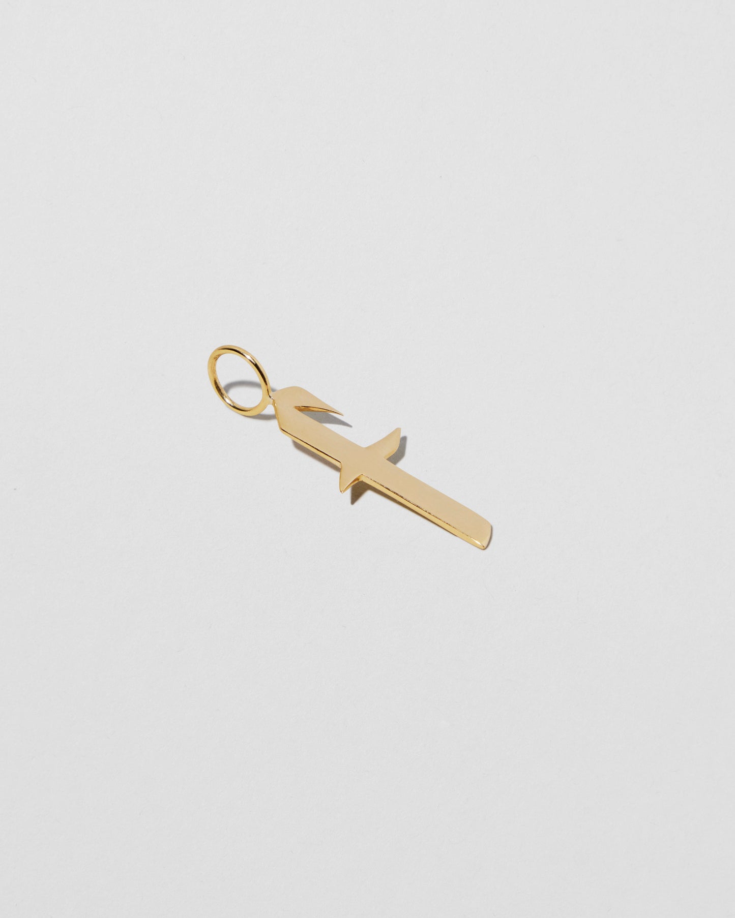 Medium Gothic Letter - 18K Yellow Gold
