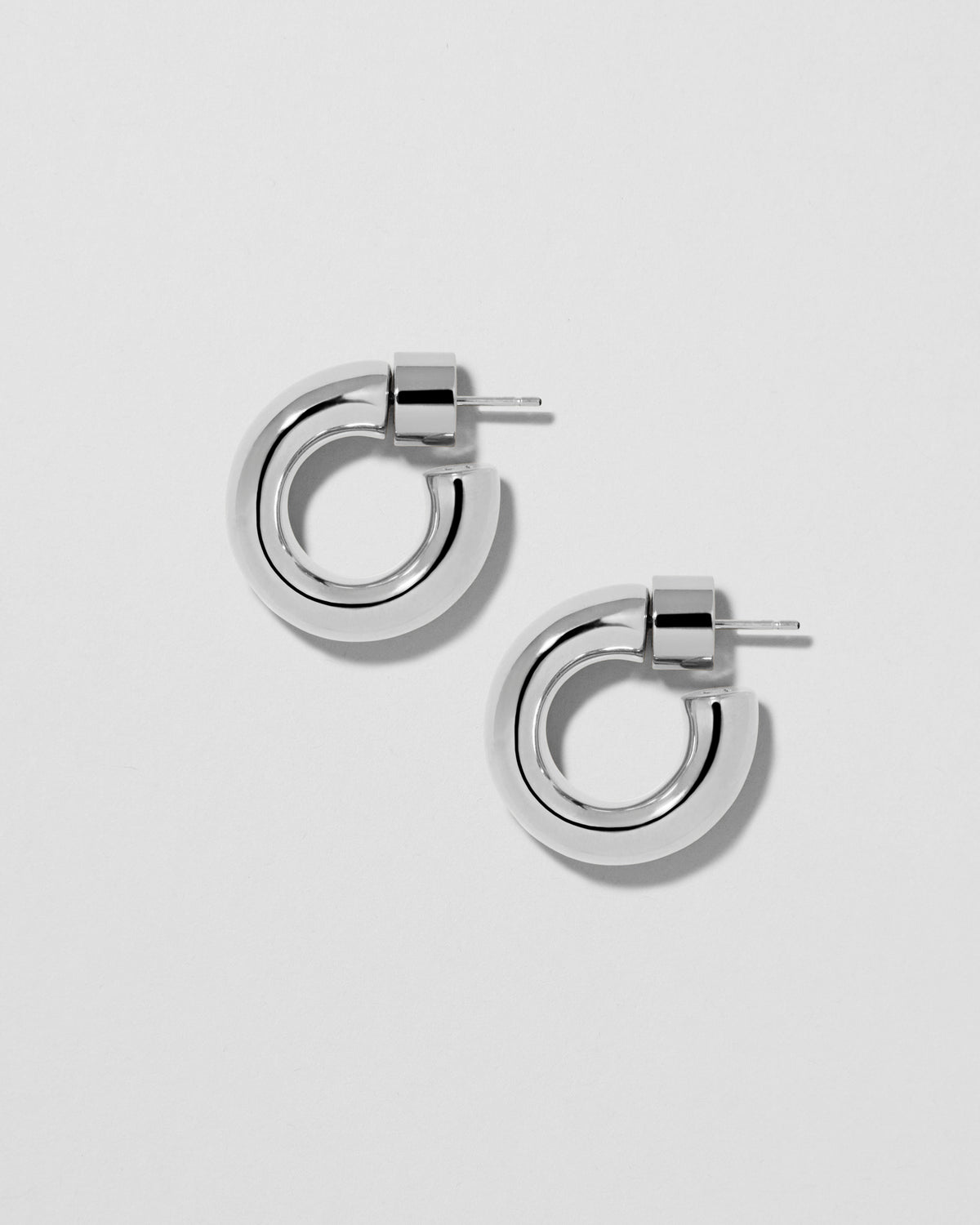 Samira Micro Huggies earring - side view | gold huggie earrings