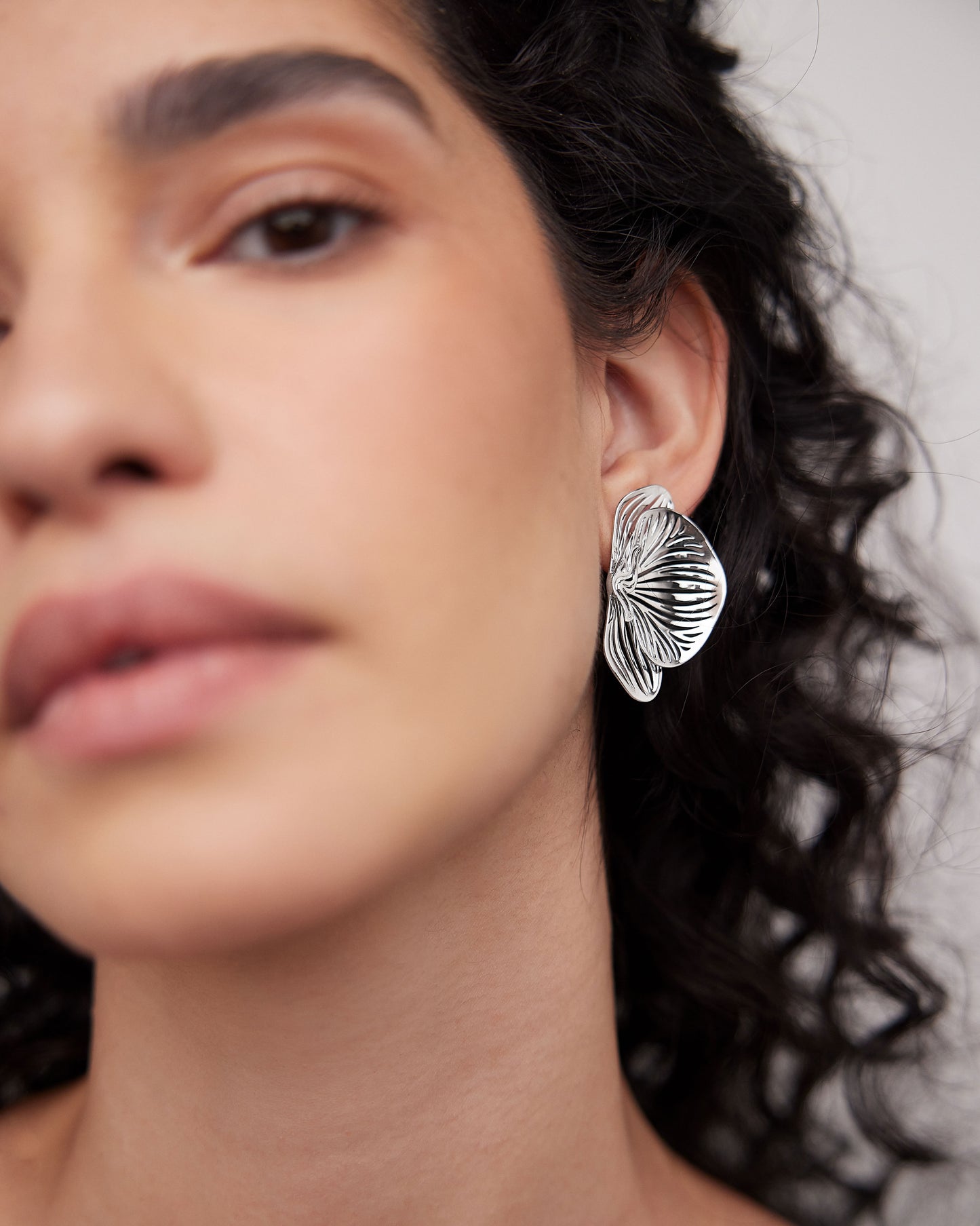 Small Orchid Earrings