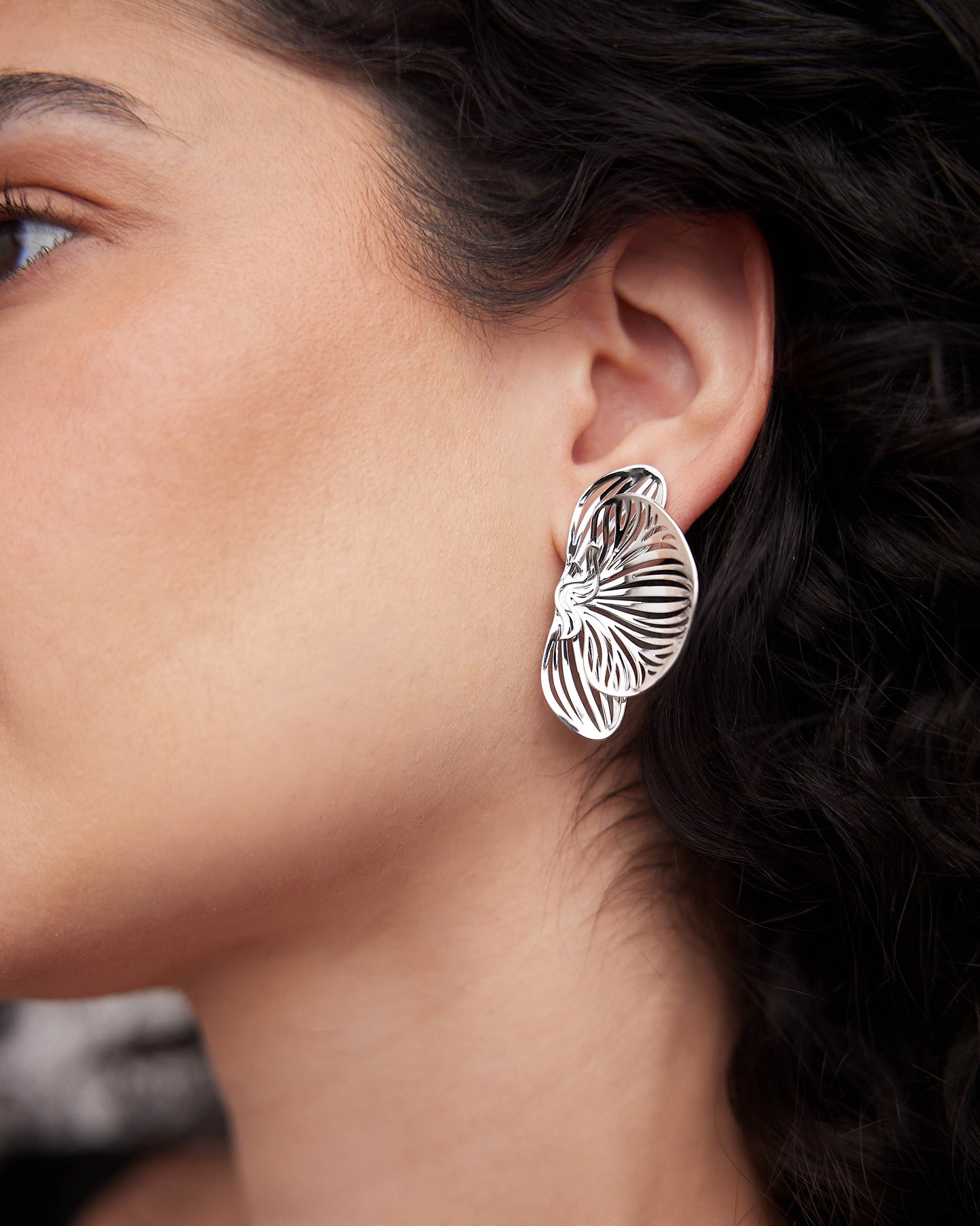 Small Orchid Earrings