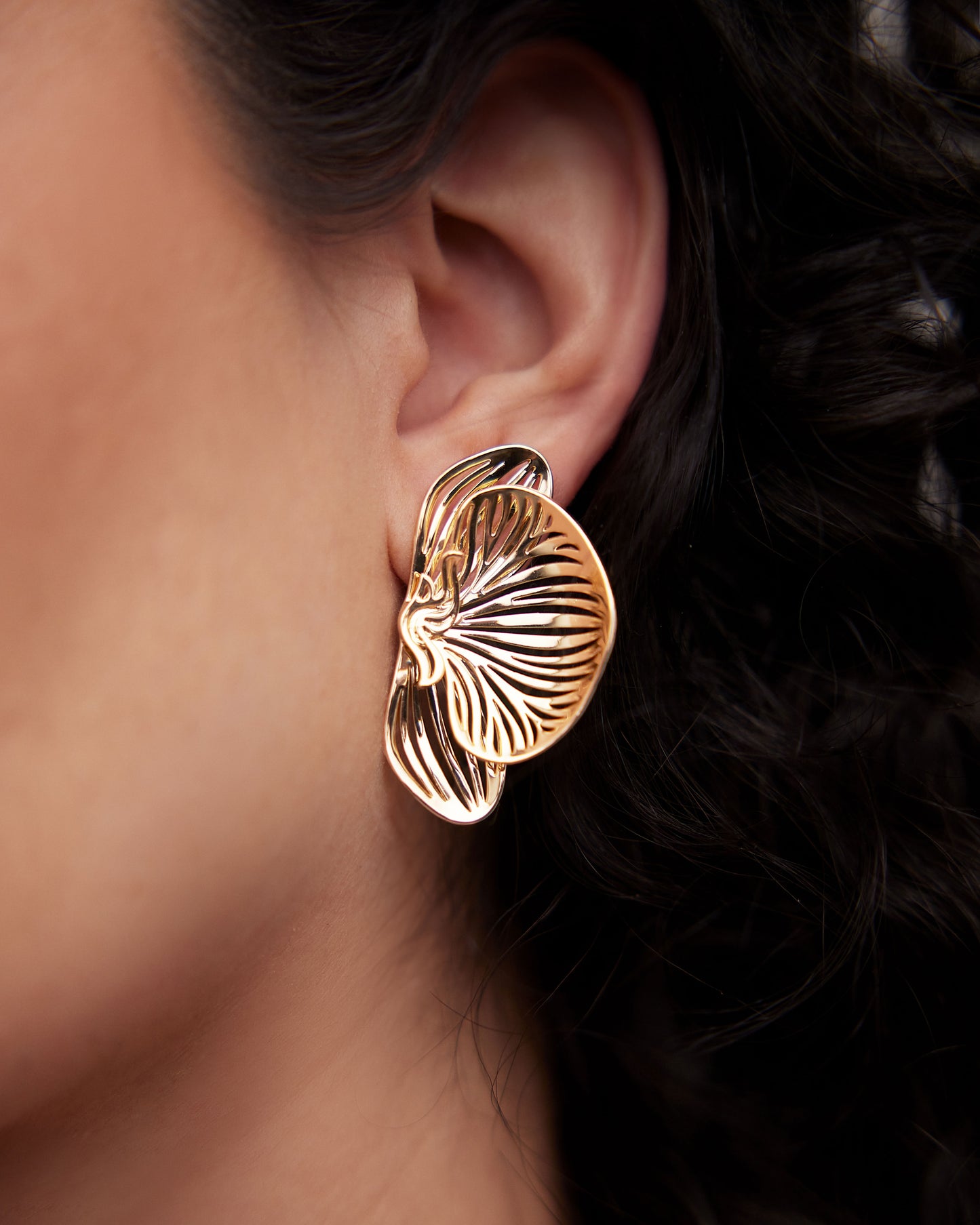 Small Orchid Earrings