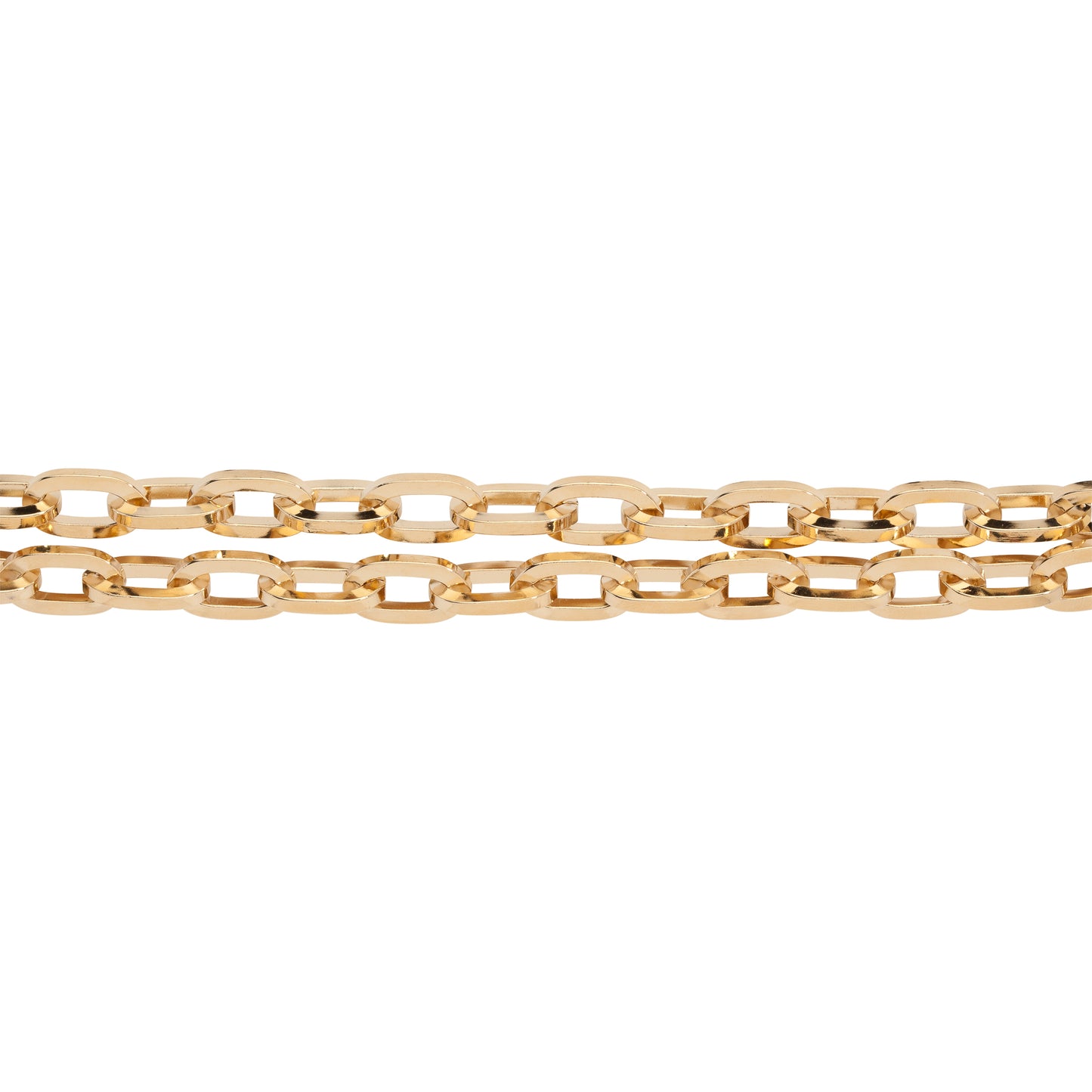 Double Small Essential Brass Necklace