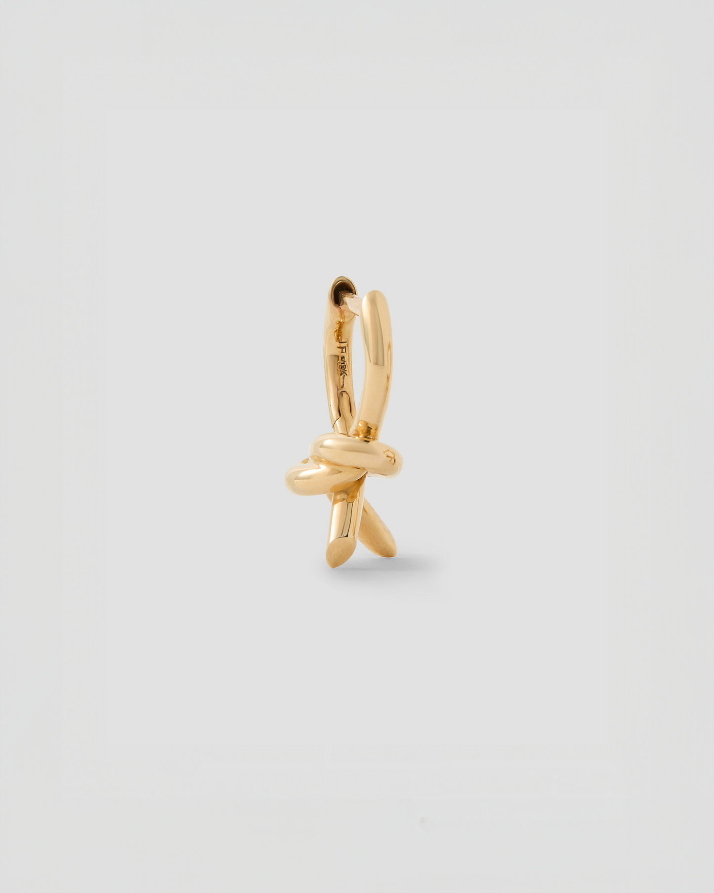 Knot Micro Huggie in 18K Yellow Gold
