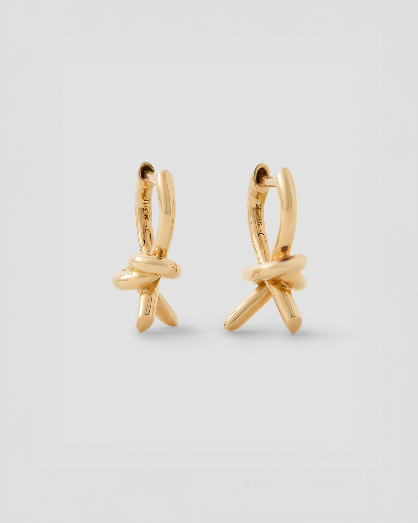 Knot Micro Huggie in 18K Yellow Gold