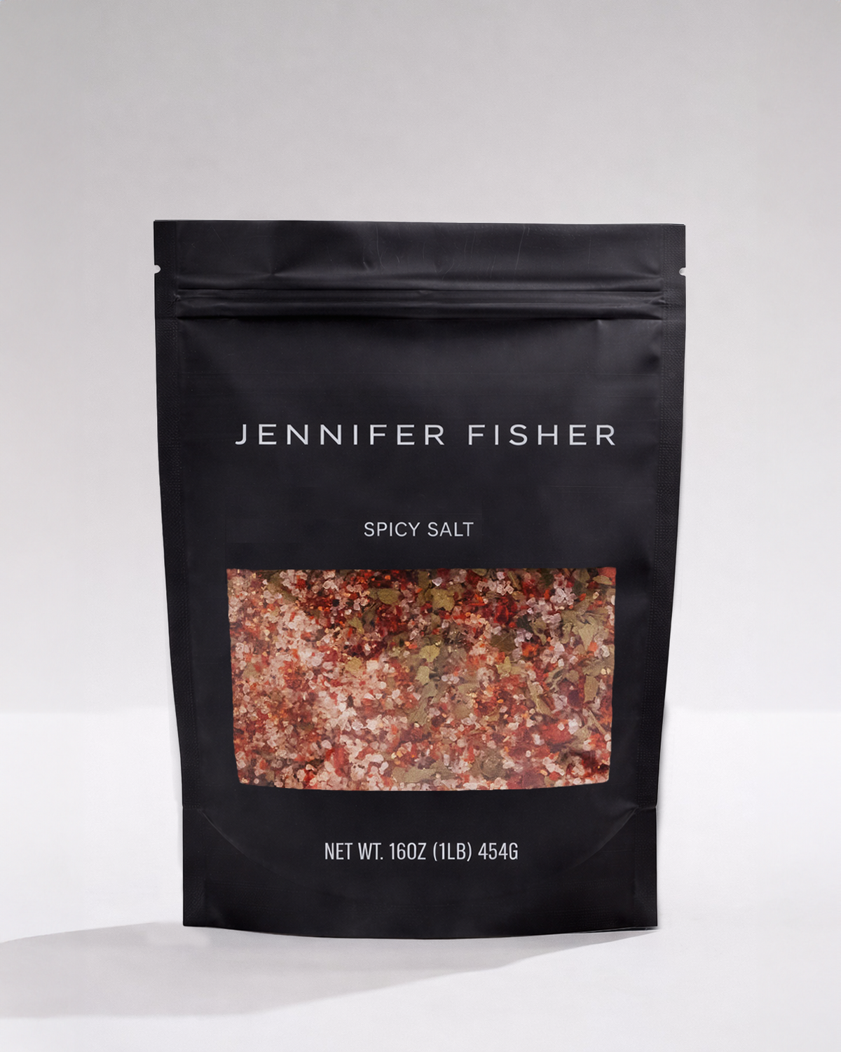 Jennifer Fisher Spicy Salt 16oz - front view | jennifer fisher