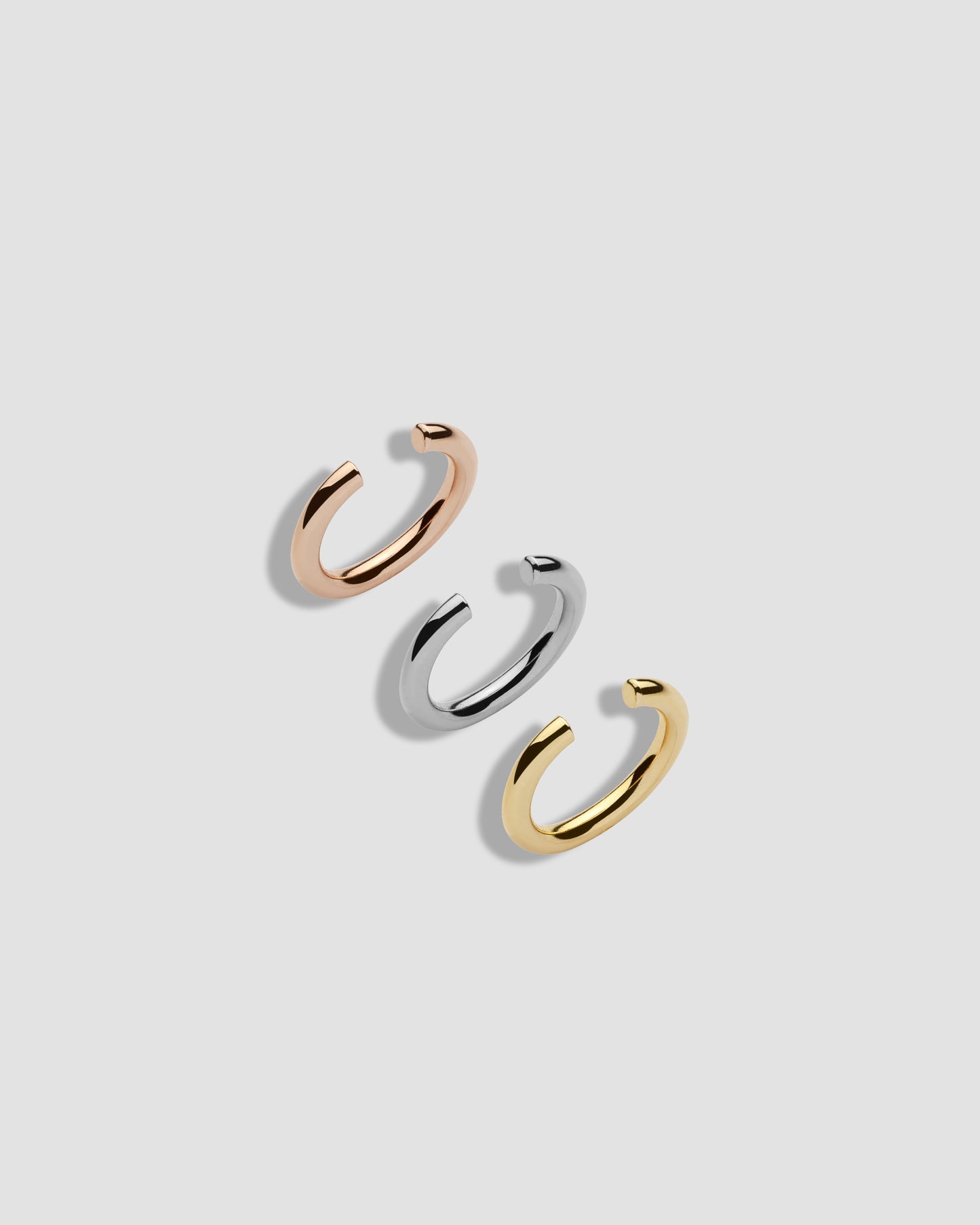 Tri-Color Thread Ear Cuff Set