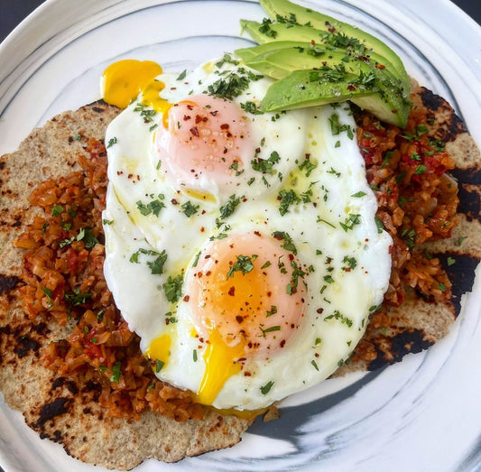 “Feed A Cold” Cauliflower Hash Rancheros