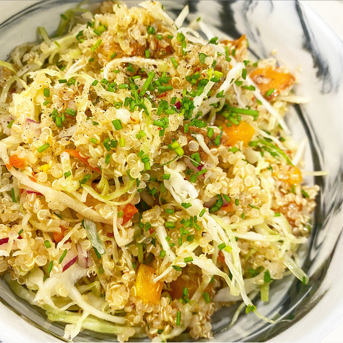 CLEAN OUT THE FRIDGE WARM QUINOA SLAW