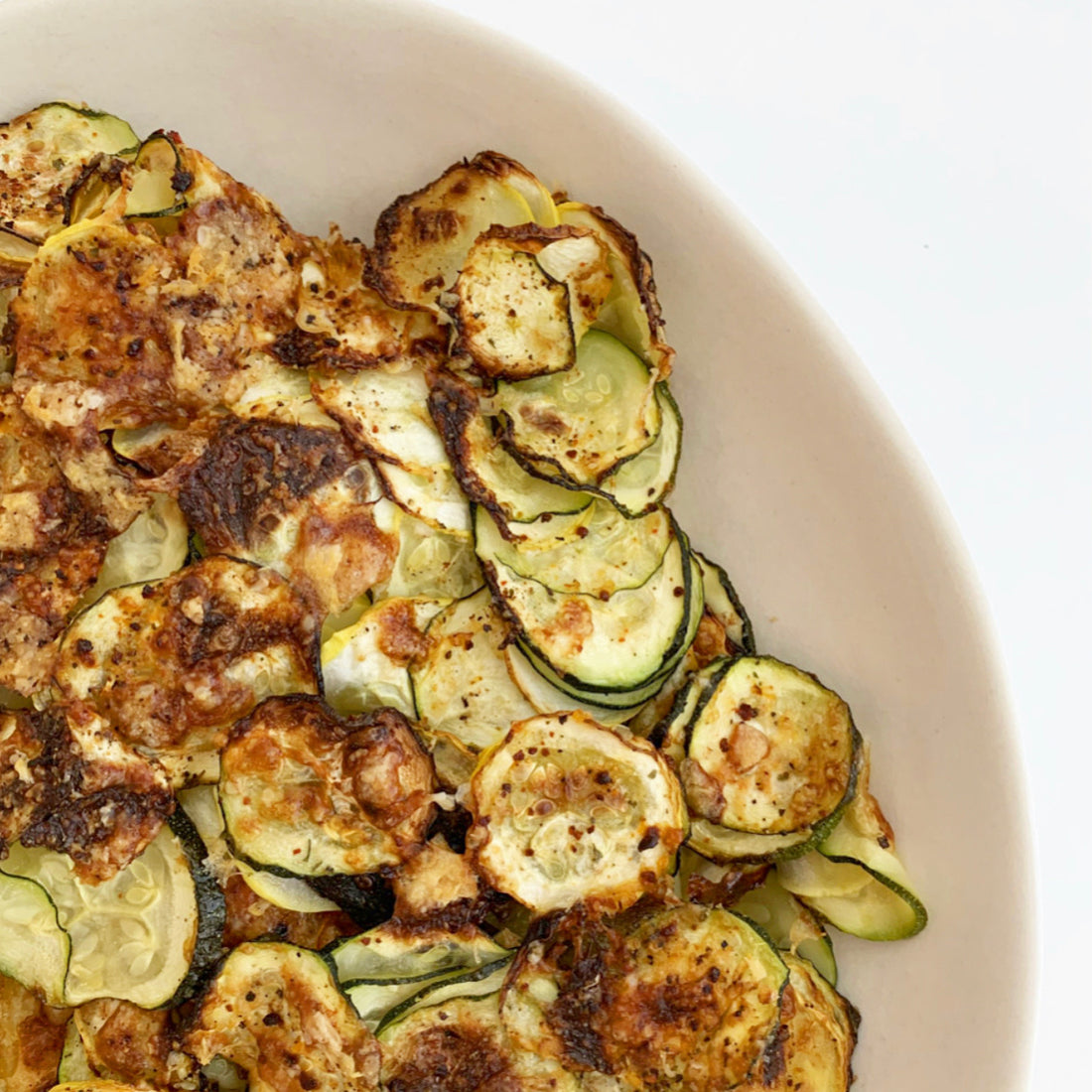 Fast Roasted Parm Zucchini and Summer Squash