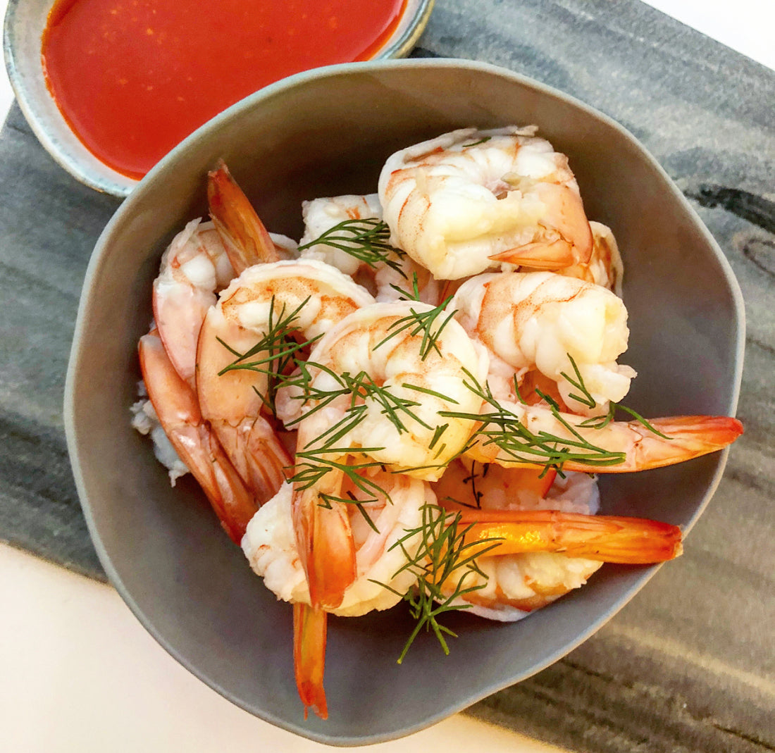 SIMPLE POACHED SHRIMP