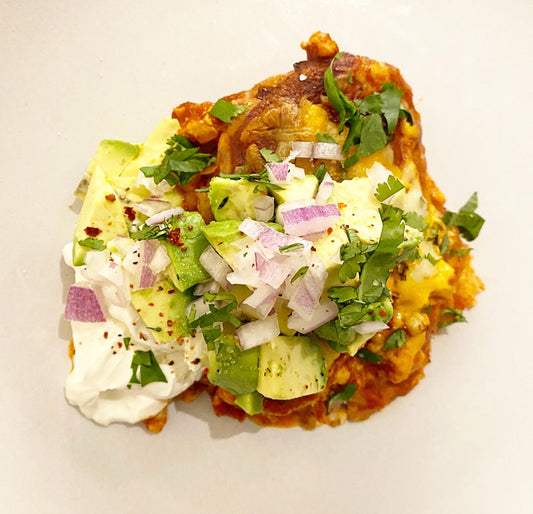 Keto Cauliflower Enchilada Casserole