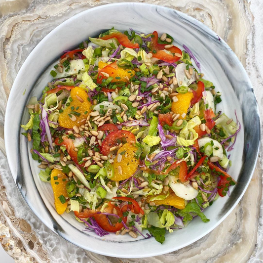 BRIGHT AND CRUNCHY ASIAN INSPIRED VEGGIE SALAD