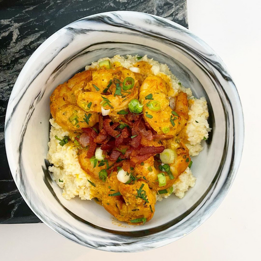 KETO SHRIMP AND GRITS