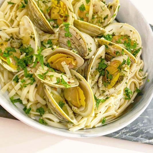 'DON'T BE AFRAID OF CLAMS' LINGUINE AND CLAMS