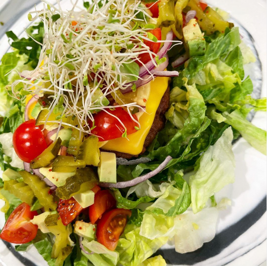 LOADED BEYOND MEAT CHEESEBURGER SALAD