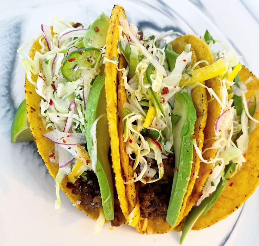 GRASS-FED GROUND BEEF TACOS