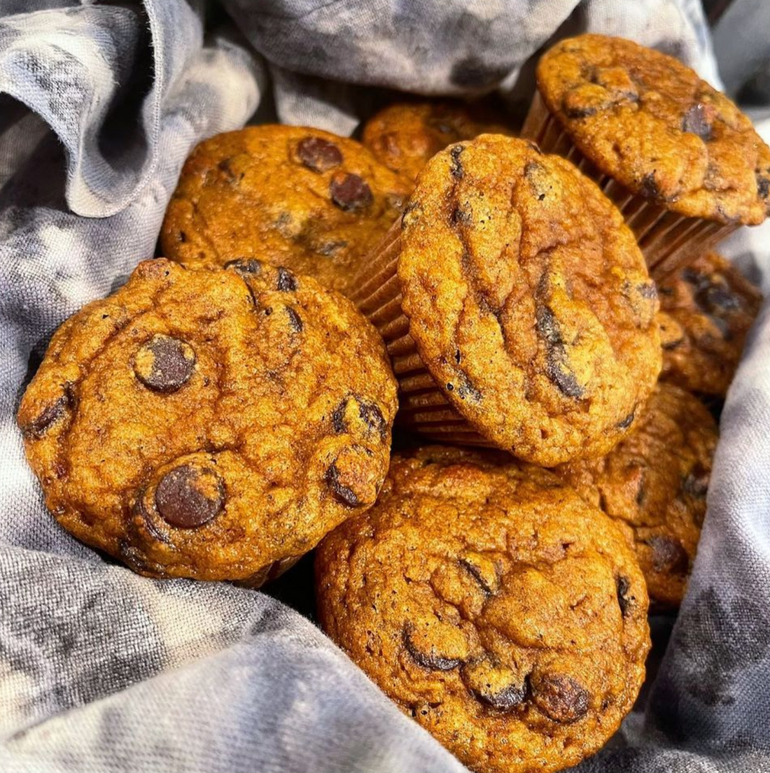 GRAIN AND REFINED SUGAR FREE CHOCOLATE CHIP PUMPKIN MUFFINS