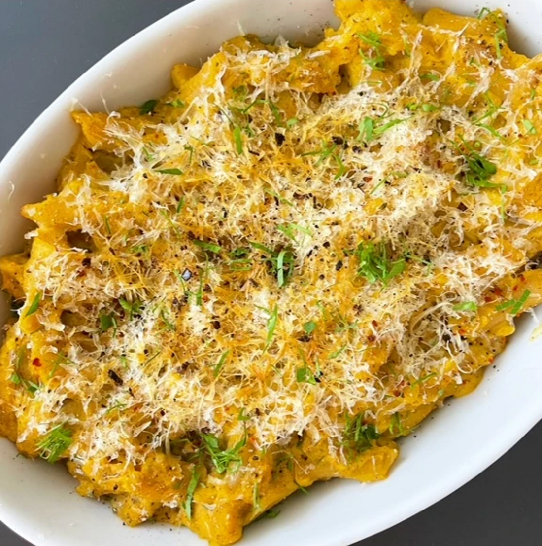 GRAIN FREE PUMPKIN MAC AND CHEESE