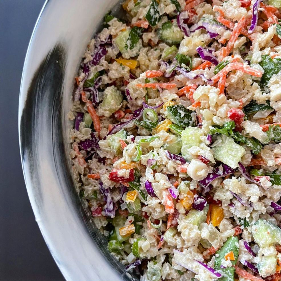 Grain Free Cauliflower Rice Salad