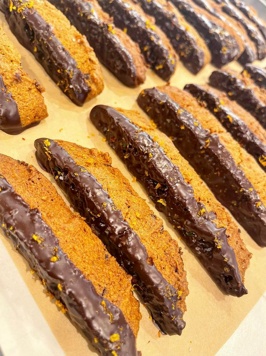 Grain Free Orange Chocolate Biscotti