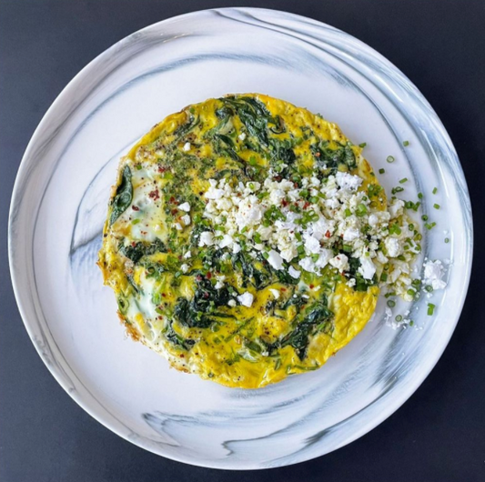 Simple Spinach and Green Frittata