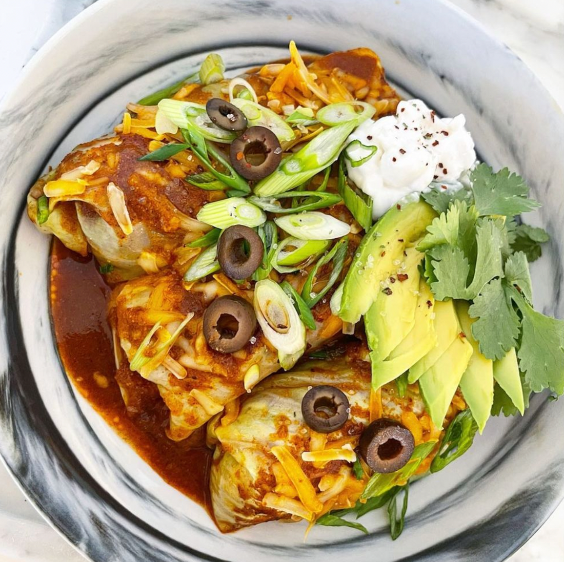 Cabbage Enchiladas