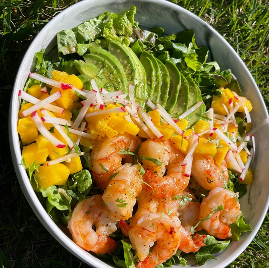 The Easiest Tropical Shrimp Salad