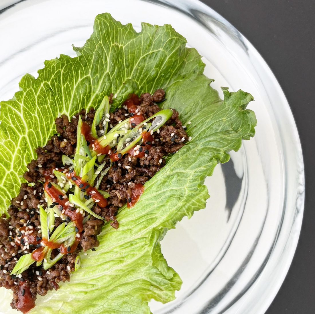 Crunchy Korean Beef Lettuce Wraps