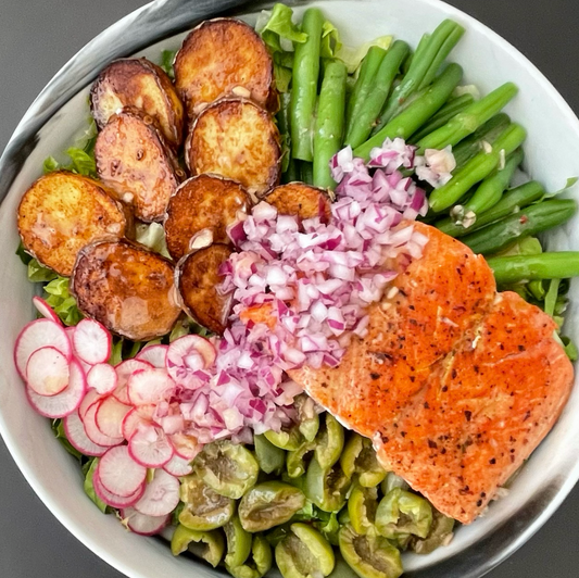 Not a Niçoise But Close Summer Salmon Salad